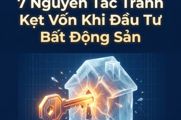 KIẾN THỨC TÀI CHÍNH CÁ NHÂN: 7 NGUYÊN TẮC GIÚP TRÁNH KẸT VỐN KHI ĐẦU TƯ BẤT ĐỘNG SẢN