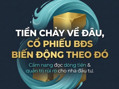 TIỀN CHẢY VỀ ĐÂU, CỔ PHIẾU BẤT ĐỘNG SẢN BIẾN ĐỘNG THEO ĐÓ: CẨM NANG ĐỌC DÒNG TIỀN CHO NHÀ ĐẦU TƯ MỚI