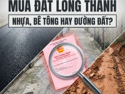 MUA ĐẤT LONG THÀNH: SO SÁNH ĐƯỜNG NHỰA, BÊ TÔNG VÀ ĐƯỜNG ĐẤT