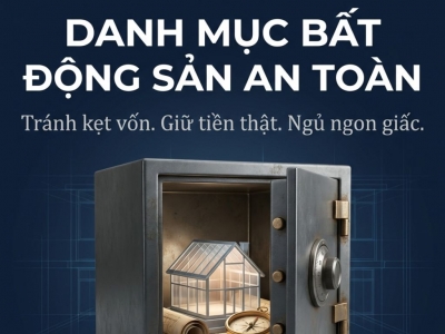 XÂY DỰNG DANH MỤC BẤT ĐỘNG SẢN AN TOÀN: CÁCH GIỮ TIỀN VÀ TRÁNH KẸT VỐN DÀI HẠN