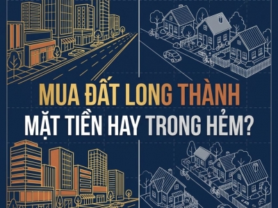 MUA ĐẤT LONG THÀNH MẶT TIỀN HAY TRONG HẺM: LỰA CHỌN NÀO PHÙ HỢP NHẤT?