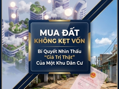 KHU DÂN CƯ ĐÁNG SỐNG CẦN CÓ GÌ ĐỂ MUA AN TOÀN, KHÔNG KẸT VỐN?