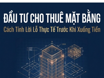 MUA ĐẤT CHO THUÊ MẶT BẰNG: CÁCH TÍNH LỜI LỖ TRƯỚC KHI XUỐNG TIỀN