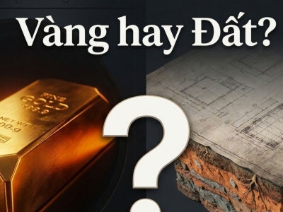 VÀNG HAY BẤT ĐỘNG SẢN: CÁCH GIỮ TÀI SẢN AN TOÀN KHI LÃI SUẤT BIẾN ĐỘNG