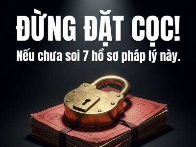 ĐỪNG ĐẶT CỌC MUA ĐẤT DỰ ÁN NẾU CHƯA KIỂM TRA 7 HỒ SƠ NÀY
