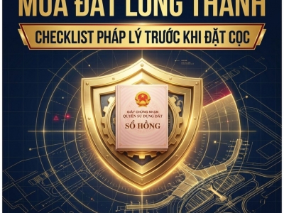 MUA ĐẤT LONG THÀNH: CHECKLIST KIỂM TRA PHÁP LÝ TRƯỚC KHI ĐẶT CỌC