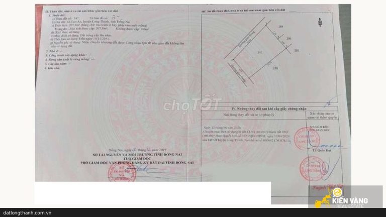 Đất thổ cư An Phước Long Thành — Lô góc 207m² (100m² ONT), 9m mặt tiền, 2,38 tỷ