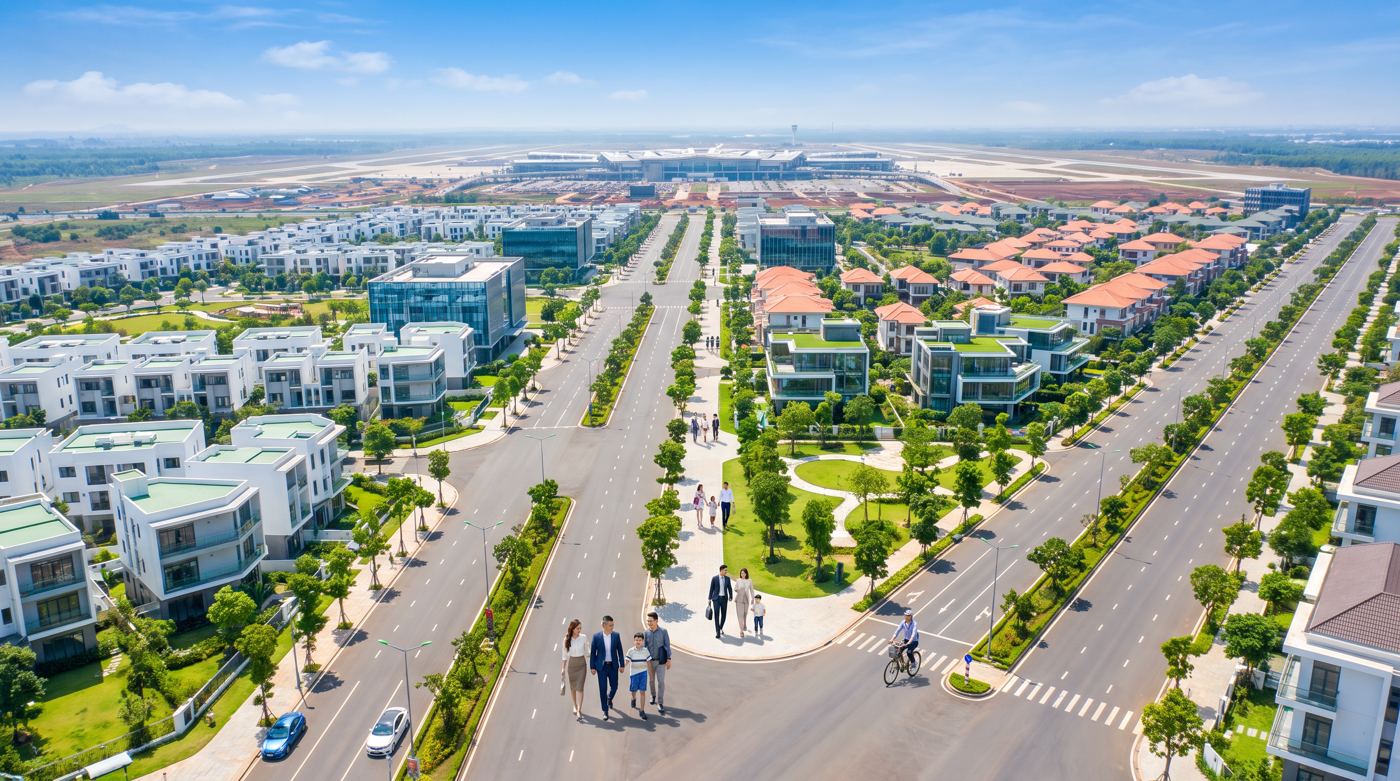 Vị trí khu Bàu Cạn cũ trong vùng sân bay