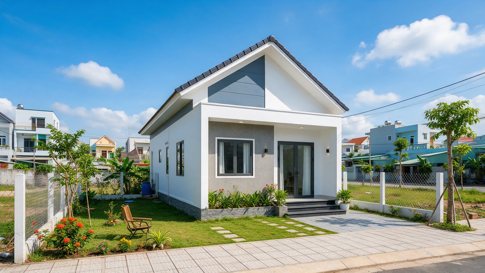 Lô đất ở có nhà tại khu dân cư vùng Long Thành