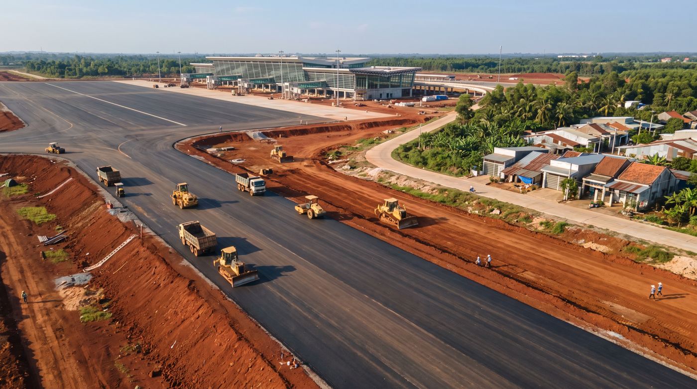 Các mốc tiến độ giai đoạn 1 sân bay Long Thành