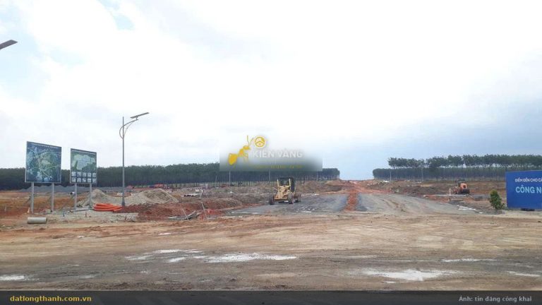 Công trường khu công nghiệp Bàu Cạn Tân Hiệp xã Long Phước Long Thành Đồng Nai