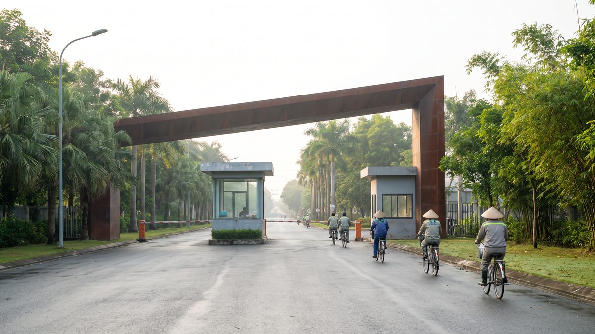 Cổng vào khu công nghiệp Long Thành Đồng Nai