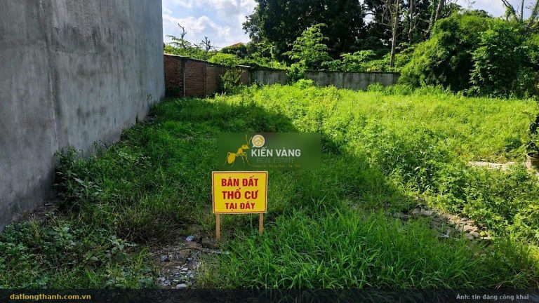 Đất 93,4 m² xã An Phước, Long Thành — người bán khai 84 m² thổ cư, sổ hồng riêng gần khu 77 ha, 1,75 tỷ