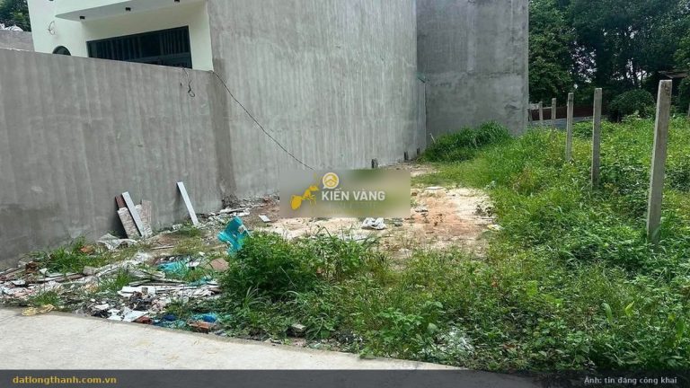 Lô đất 122m² trống cạnh nhà xây hoàn thiện, xã An Phước Long Thành