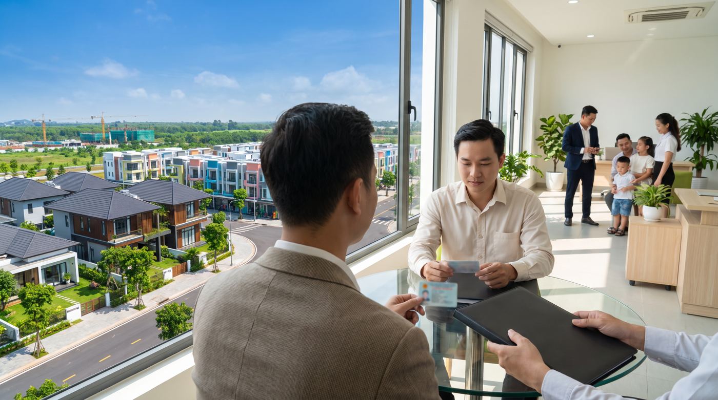Đối chiếu tên trên sổ với người đang bán