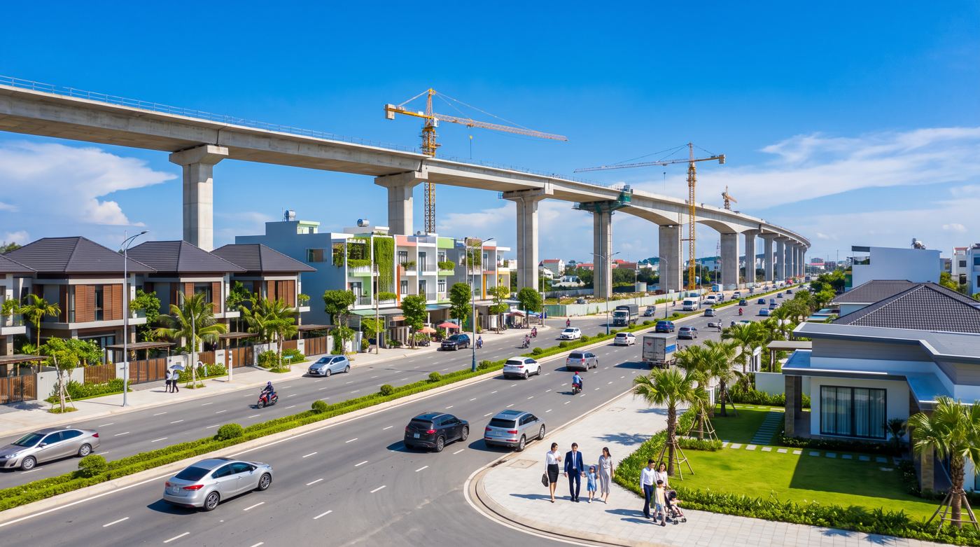 Đường trên cao 6,2 km dọc quốc lộ