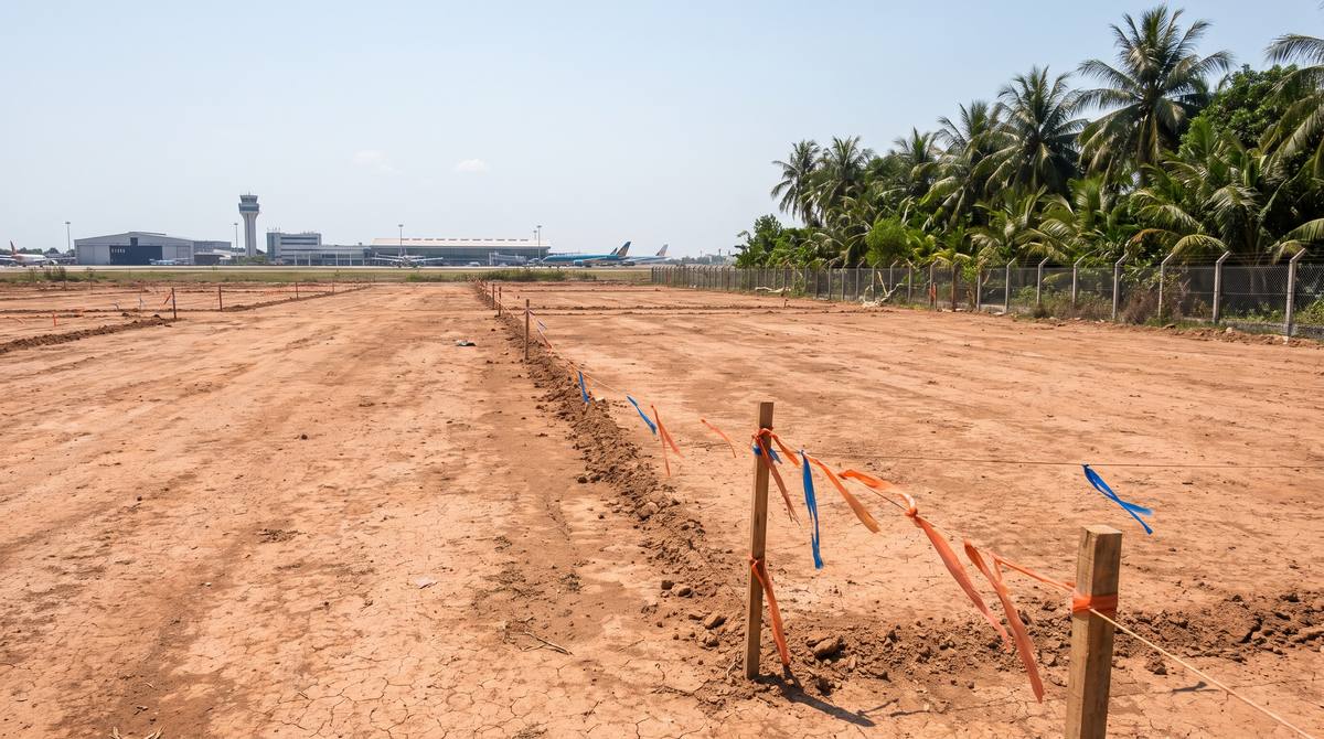 Khu đất trống Long Thành sát sân bay trong khu vực đấu giá quy hoạch