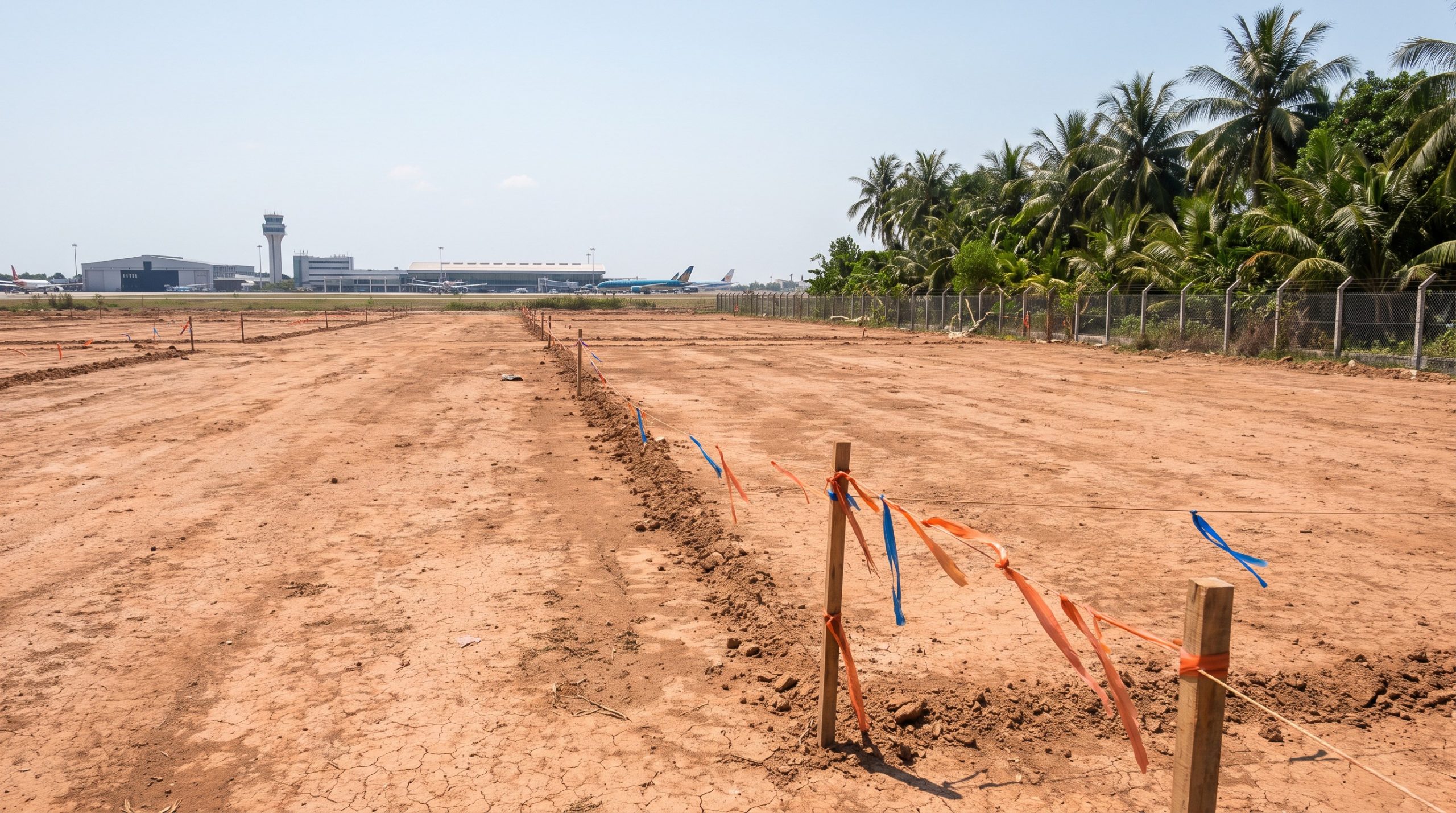 Khu đất trống tại Long Thành sát sân bay được quy hoạch cho Airport City và trung tâm điều hành hãng bay