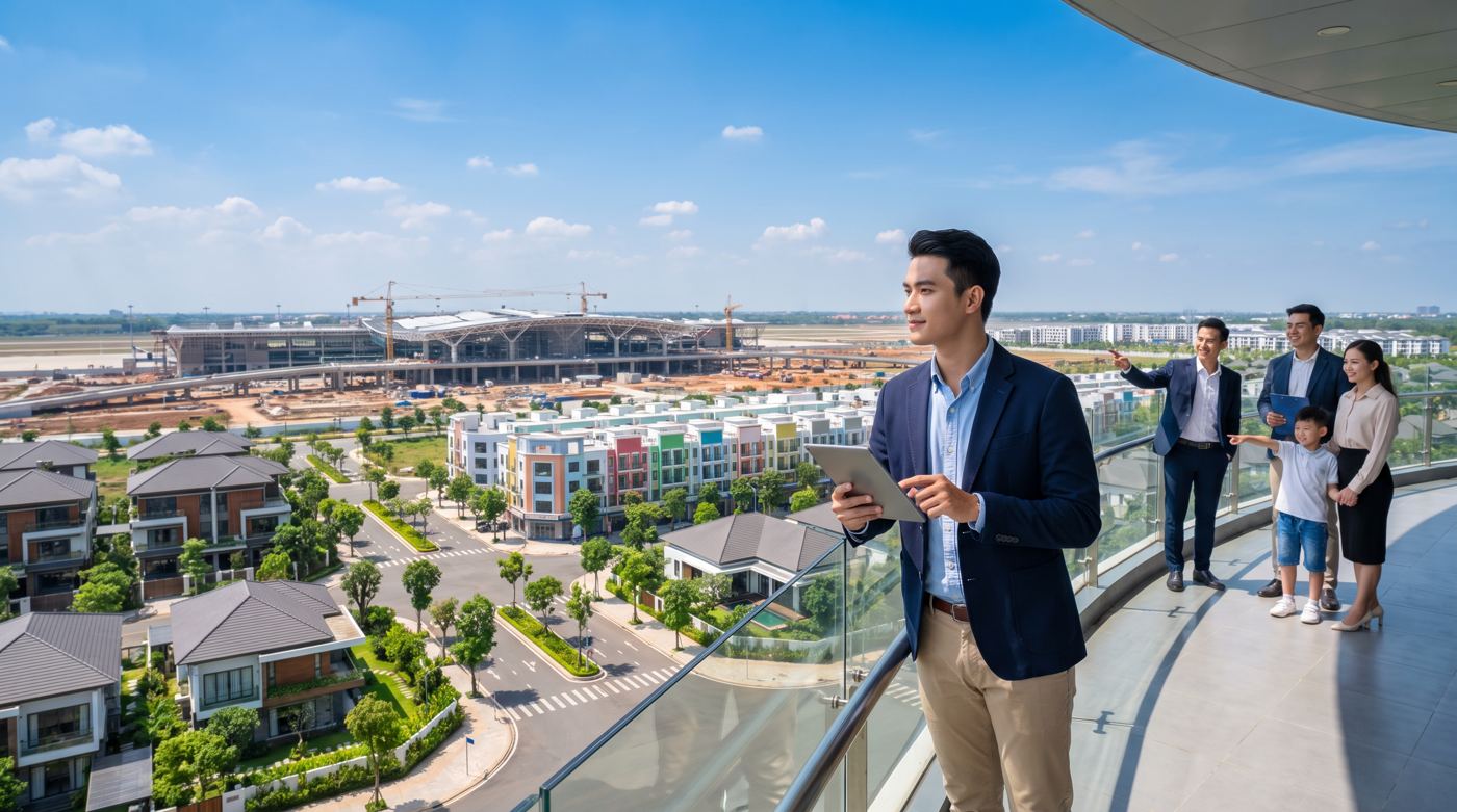 Người mua đất theo dõi tiến độ khai thác sân bay