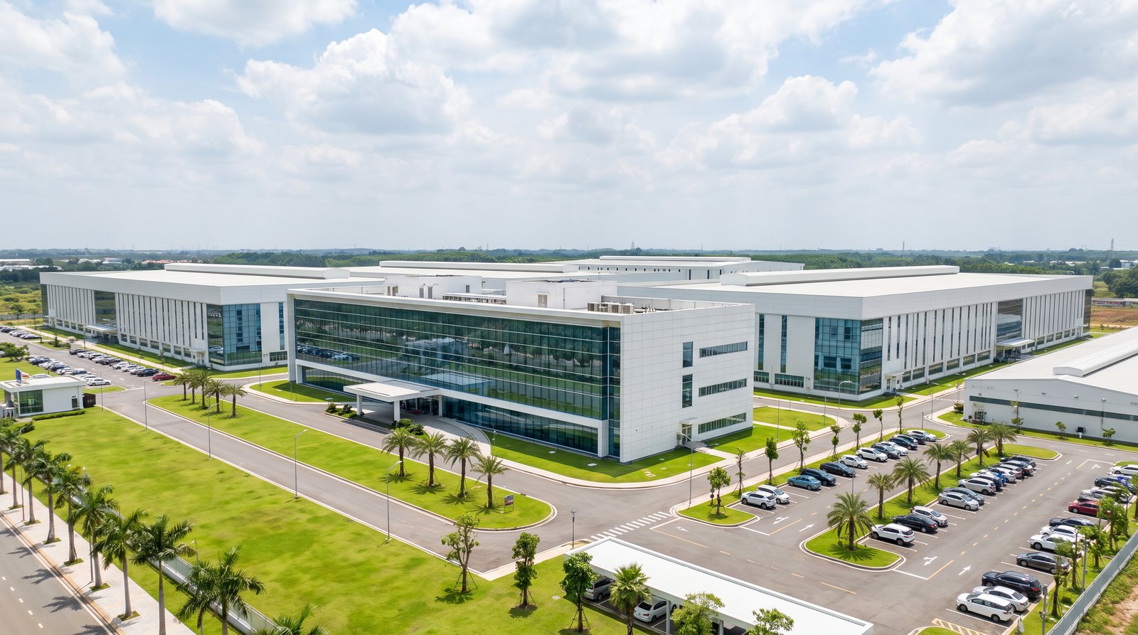 Nhà máy hiện đại trong khu công nghệ cao gần sân bay Long Thành