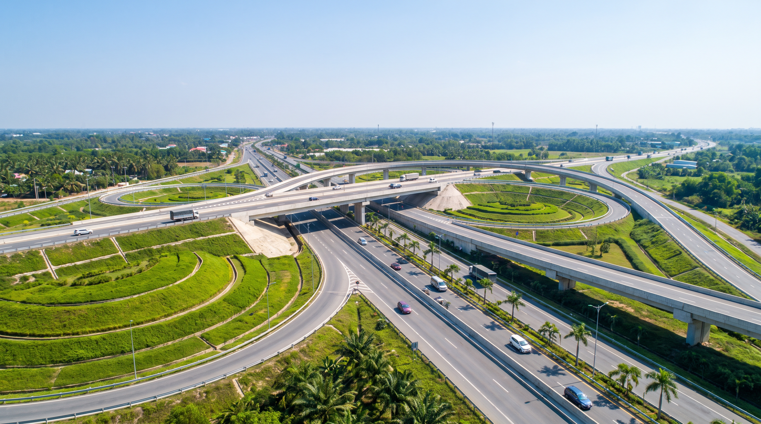 Nút giao Tân Hiệp nối cao tốc Bến Lức - Long Thành với Biên Hòa - Vũng Tàu