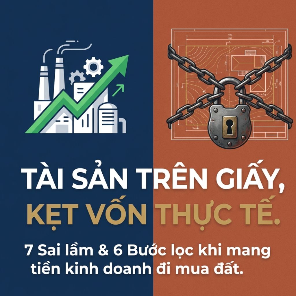 TIỀN KINH DOANH ĐEM MUA ĐẤT: 7 SAI LẦM KHIẾN CHỦ DOANH NGHIỆP DỄ KẸT VỐN
