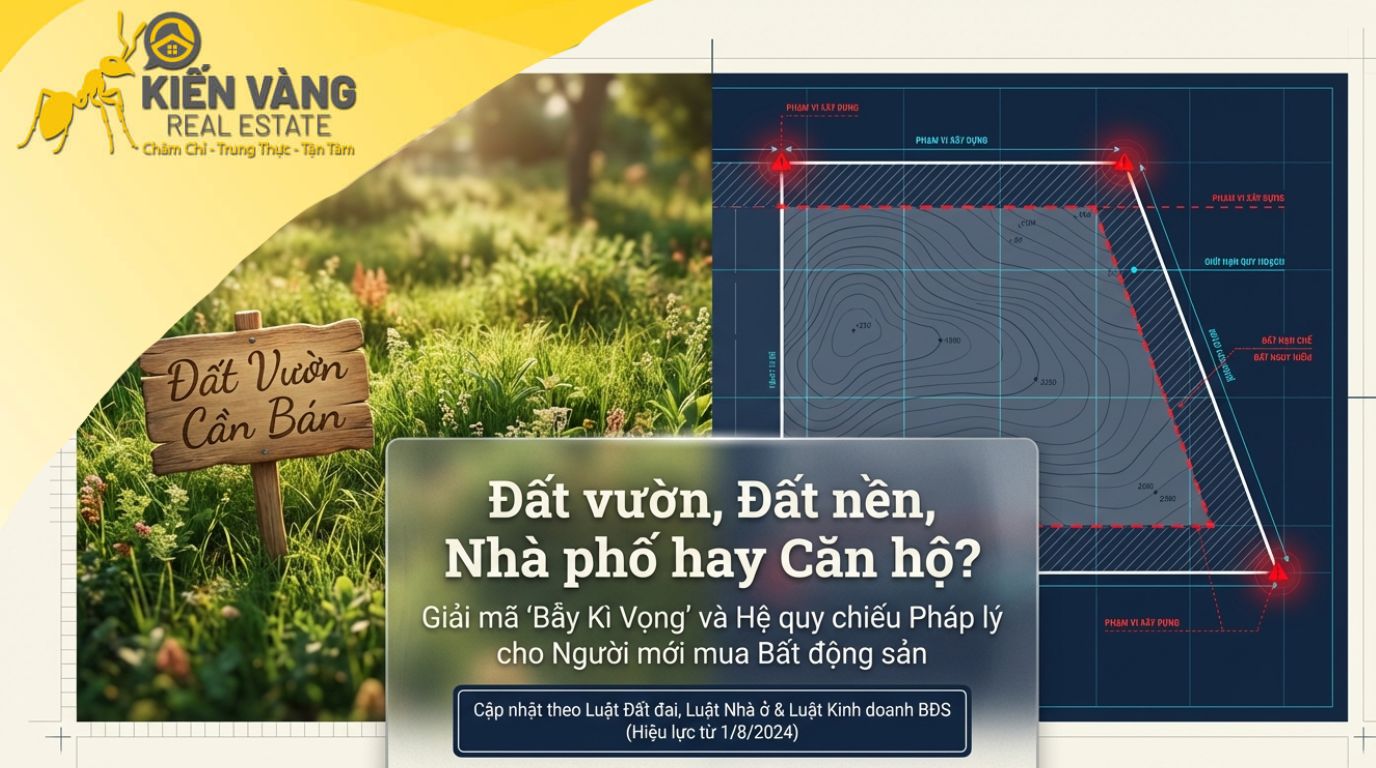 NGƯỜI MỚI MUA BẤT ĐỘNG SẢN DỄ SAI NHẤT Ở LOẠI NÀO: ĐẤT NỀN, NHÀ PHỐ, CĂN HỘ HAY ĐẤT VƯỜN?