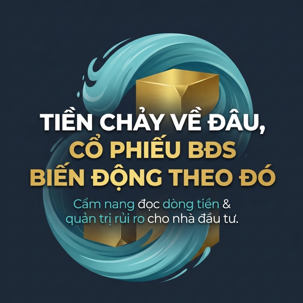 TIỀN CHẢY VỀ ĐÂU, CỔ PHIẾU BẤT ĐỘNG SẢN BIẾN ĐỘNG THEO ĐÓ: CẨM NANG ĐỌC DÒNG TIỀN CHO NHÀ ĐẦU TƯ MỚI