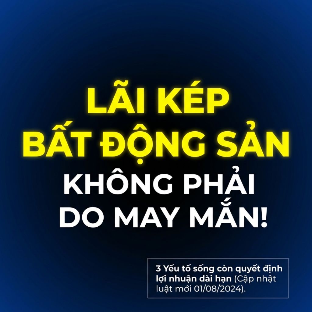 LÃI KÉP LÀ GÌ TRONG BẤT ĐỘNG SẢN? 3 YẾU TỐ QUYẾT ĐỊNH LỢI NHUẬN DÀI HẠN