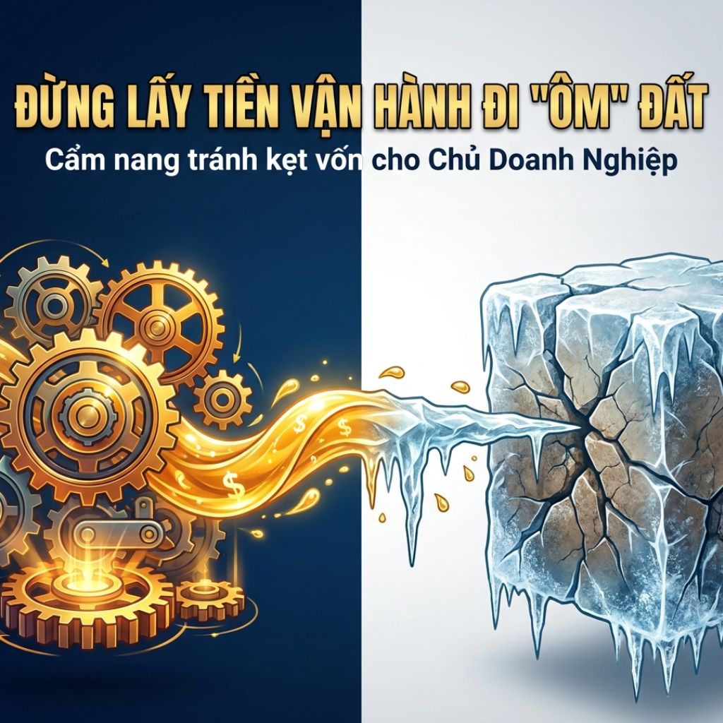 ĐỪNG LẤY TIỀN VẬN HÀNH ĐI ÔM ĐẤT: CẨM NANG TRÁNH KẸT VỐN CHO CHỦ DOANH NGHIỆP