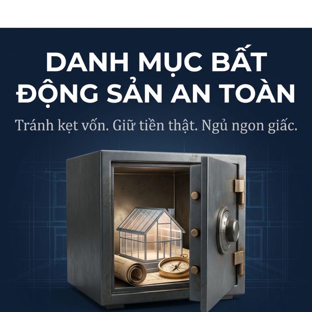 XÂY DỰNG DANH MỤC BẤT ĐỘNG SẢN AN TOÀN: CÁCH GIỮ TIỀN VÀ TRÁNH KẸT VỐN DÀI HẠN