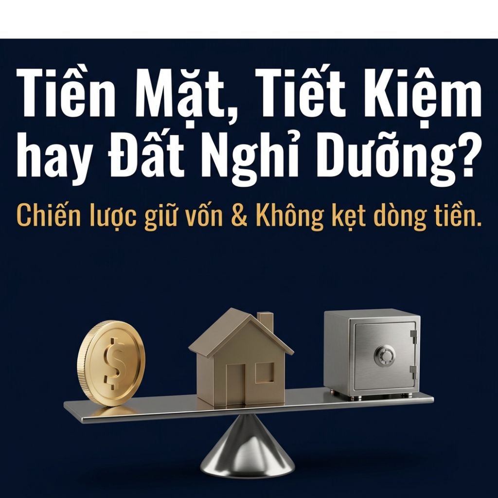 CÓ TIỀN NÊN LÀM GÌ: GỬI TIẾT KIỆM HAY MUA ĐẤT NGHỈ DƯỠNG ĐỂ KHÔNG KẸT VỐN?