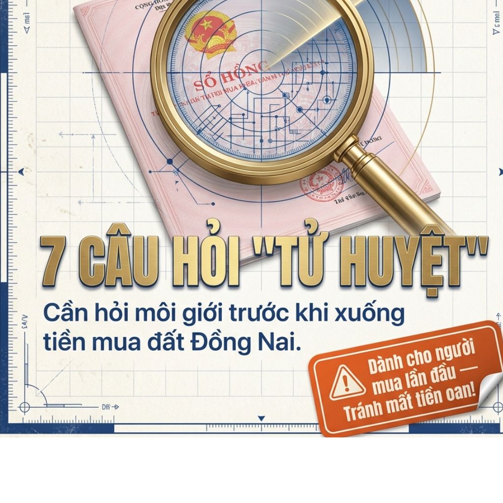 7 CÂU HỎI CỐT LÕI CẦN HỎI MÔI GIỚI TRƯỚC KHI MUA ĐẤT ĐỒNG NAI