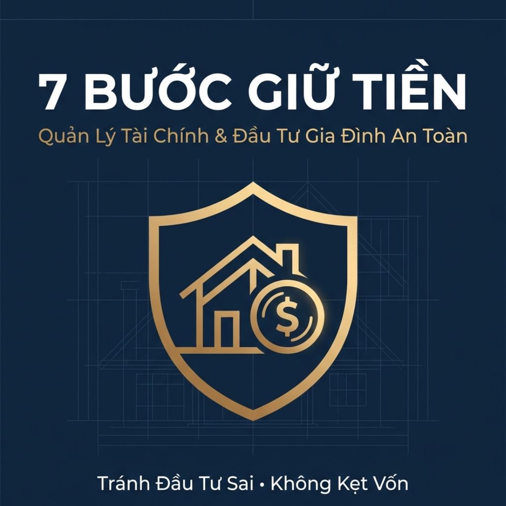 QUẢN LÝ TÀI CHÍNH GIA ĐÌNH: 7 BƯỚC GIỮ TIỀN, TRÁNH ĐẦU TƯ SAI VÀ KHÔNG BỊ KẸT VỐN
