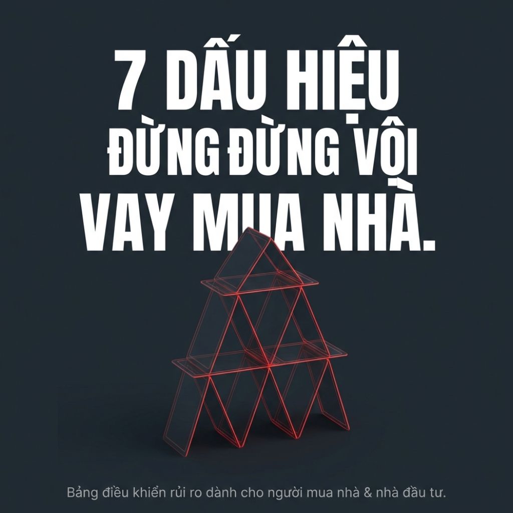 ĐỪNG VỘI VAY MUA NHÀ: DẤU HIỆU BẠN NÊN DỪNG LẠI ĐỂ KHÔNG KẸT VỐN