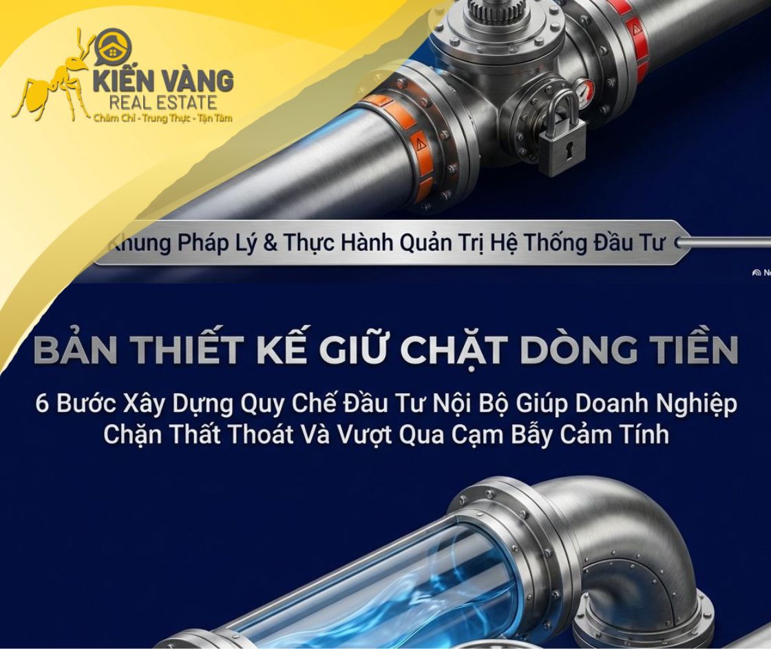 CÁCH XÂY QUY CHẾ ĐẦU TƯ NỘI BỘ ĐỂ CHẶN THẤT THOÁT VÀ GIỮ NHỊP DÒNG TIỀN