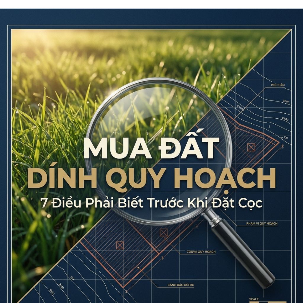 MUA ĐẤT DÍNH QUY HOẠCH: 7 ĐIỀU PHẢI BIẾT TRƯỚC KHI ĐẶT CỌC