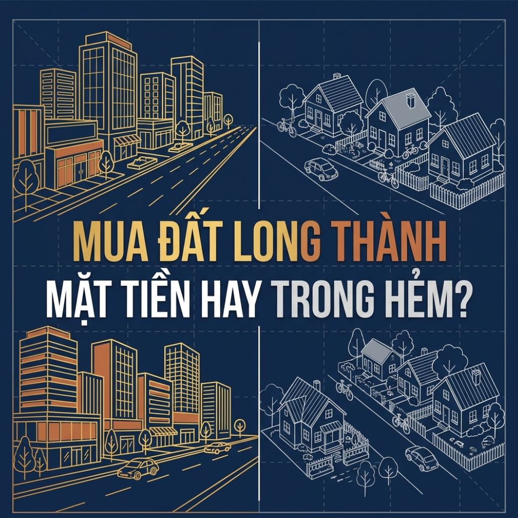 MUA ĐẤT LONG THÀNH MẶT TIỀN HAY TRONG HẺM: LỰA CHỌN NÀO PHÙ HỢP NHẤT?