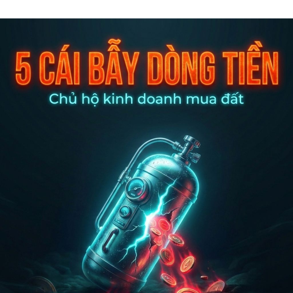 CHỦ HỘ KINH DOANH MUA ĐẤT: COI CHỪNG 5 CÁI BẪY DÒNG TIỀN