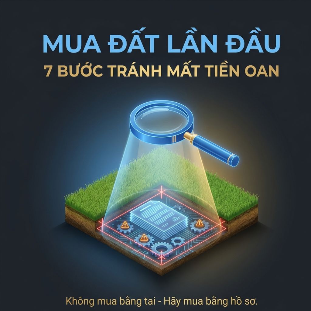 MUA ĐẤT LẦN ĐẦU: 7 BƯỚC PHẢI KIỂM TRA TRƯỚC KHI XUỐNG TIỀN