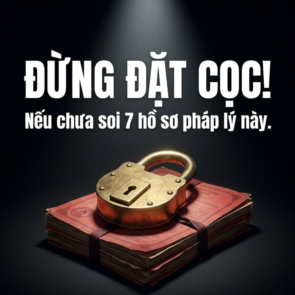 ĐỪNG ĐẶT CỌC MUA ĐẤT DỰ ÁN NẾU CHƯA KIỂM TRA 7 HỒ SƠ NÀY
