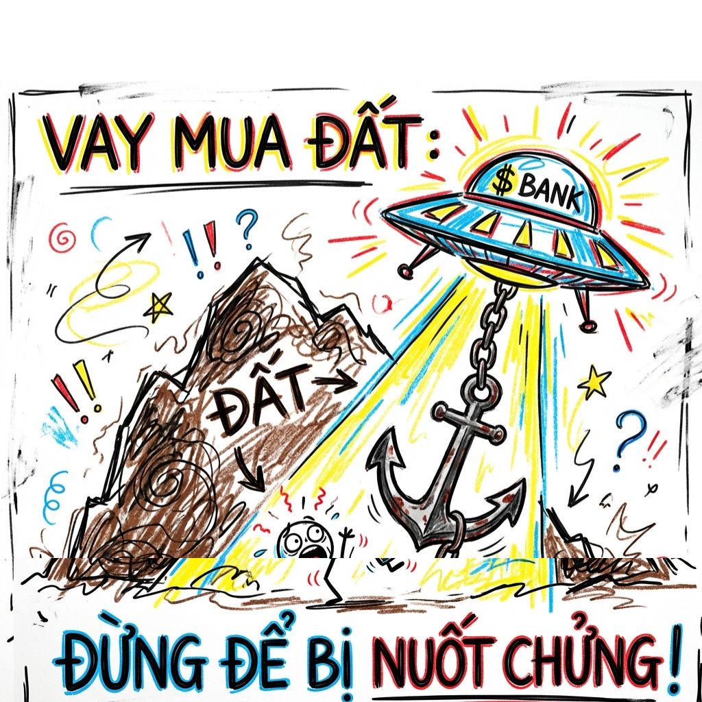 VAY NGÂN HÀNG MUA ĐẤT: CÁCH TÍNH BIÊN AN TOÀN DÒNG TIỀN TRƯỚC KHI XUỐNG TIỀN