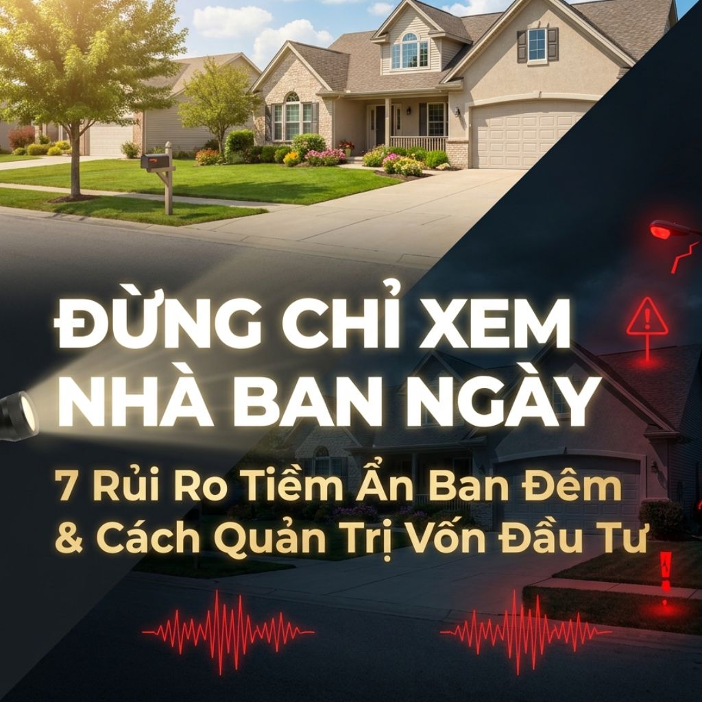 MUA NHÀ ĐỪNG CHỈ XEM BAN NGÀY: 7 ĐIỀU PHẢI KIỂM TRA VÀO BUỔI TỐI ĐỂ TRÁNH MẤT TIỀN