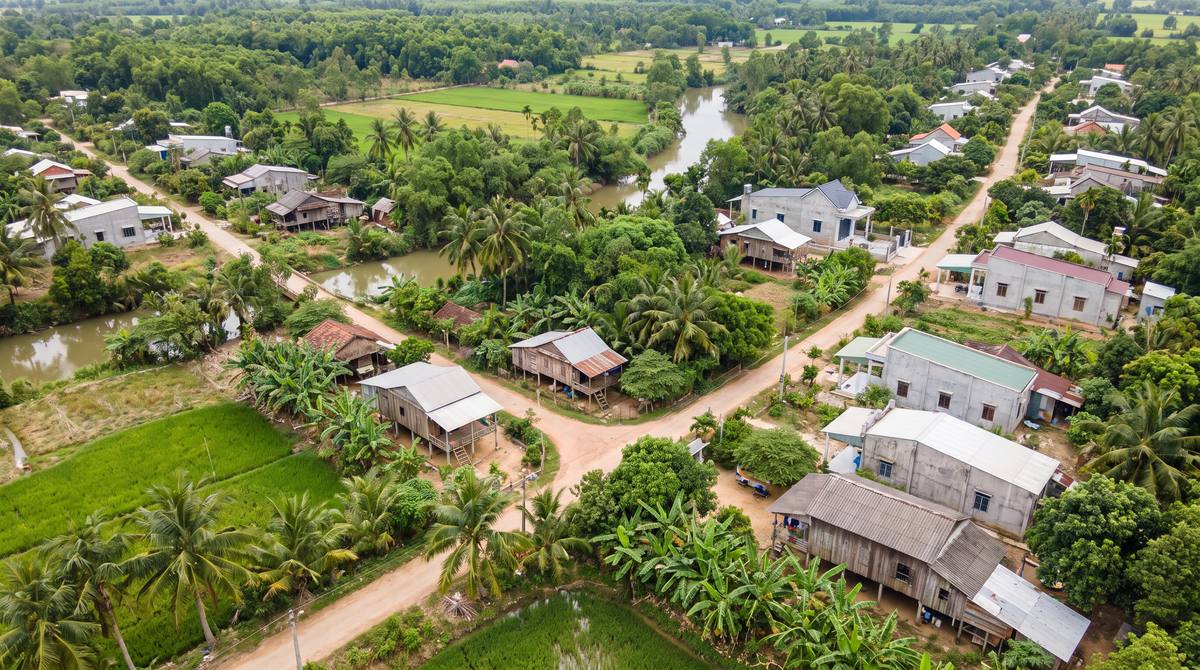 Toàn cảnh xã Phước Thái Long Thành nhìn từ trên cao