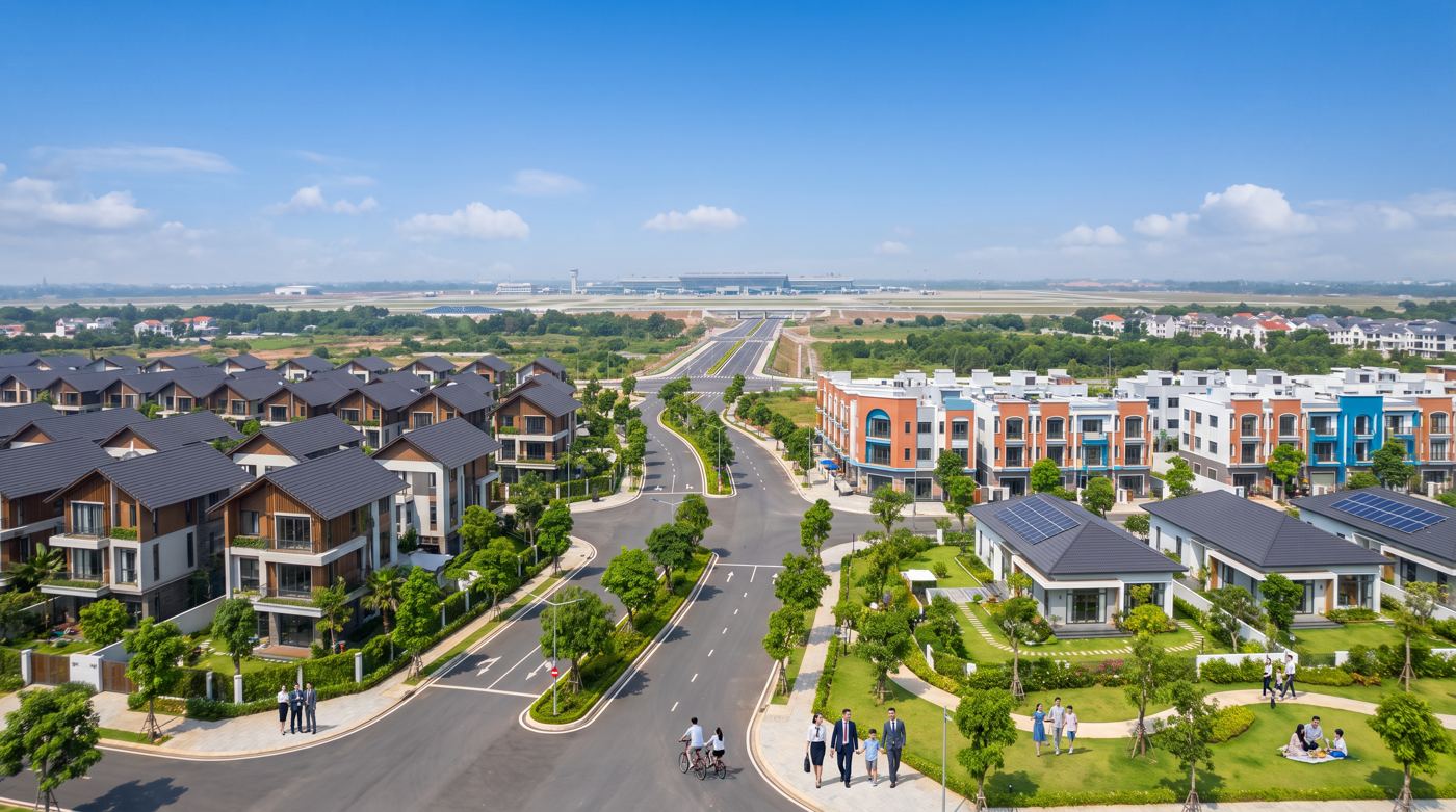 Vị trí xã Long Phước trong khu vực Long Thành